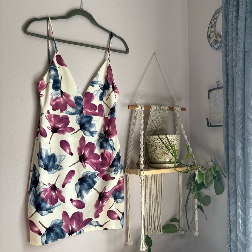 Floral Spaghetti Strap Dress